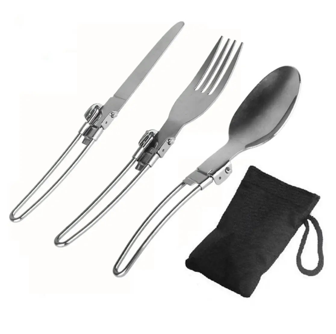 Camping Silverware Kit Cutlery Organizer Utensil Picnic Set