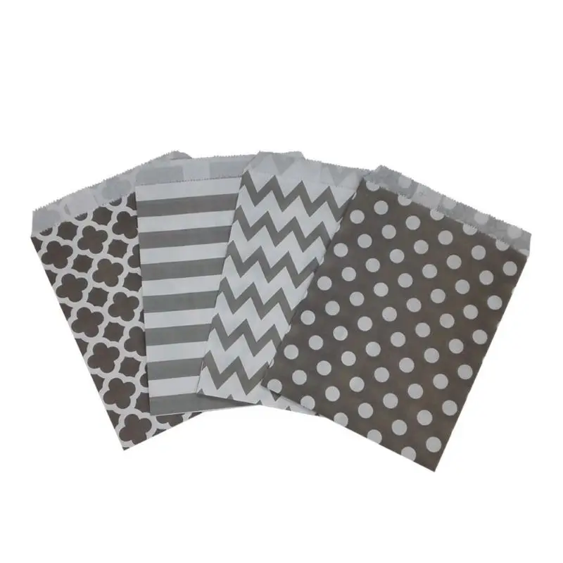 Greaseproof Kraft Paper Bags Food Grade French Fries Paper Bags Fast Food Packaging Bag For Restaurant