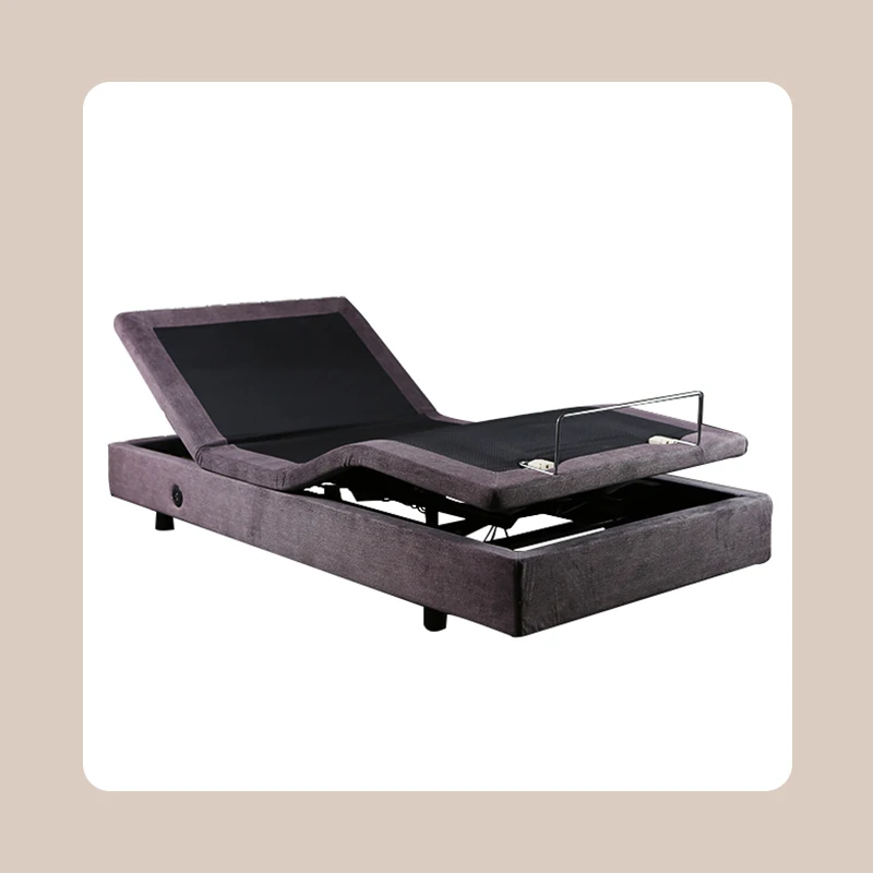 Patented Steel Construction Frame Memory and Wireless Remote Adjustable Bed Frame