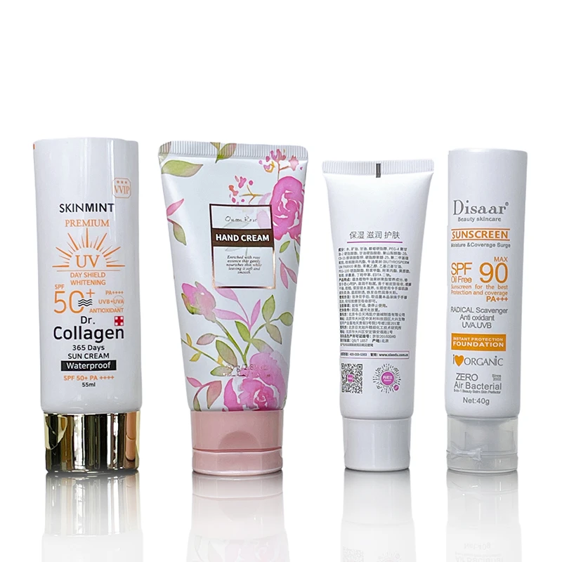 50 60ml Plastic Tube BB Cream Sunscreen Packaging Containers Cosmetic Squeeze Foundation Cream Tube