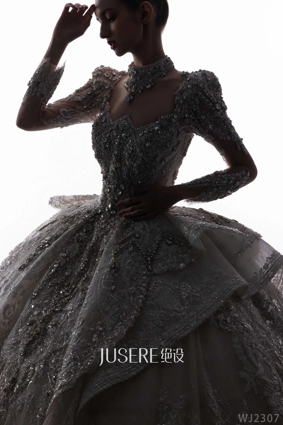 Wedding Dress Wedding Ball Gown Luxury Heavy Bead Rhinestone Swarovski Crystal  Vestido de boda noiva robe mariage Plus Size