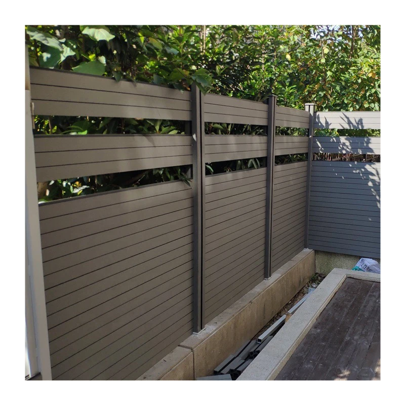 New Landscape Decoration Design Synthetic Wood Outdoor Garden Fence