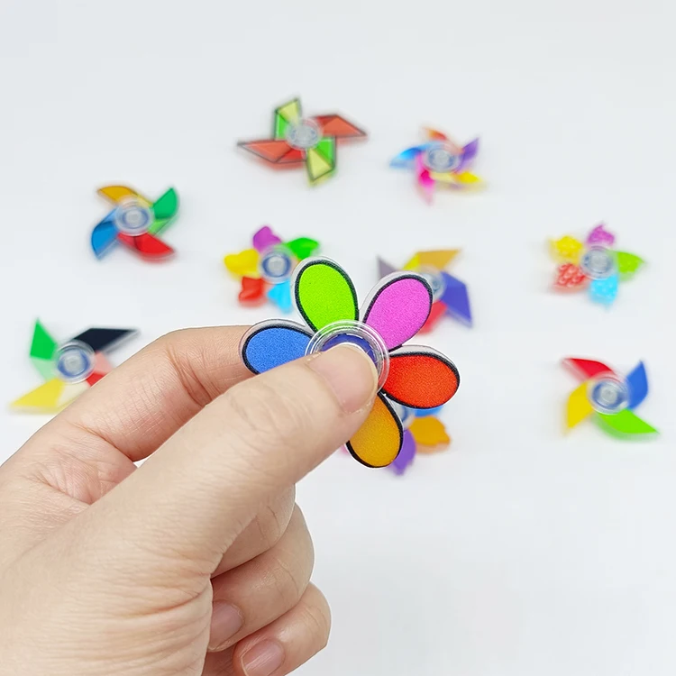 Mini Cartoon Windmill Shape Fingertip Gyroscope Fidget Spinner Toy