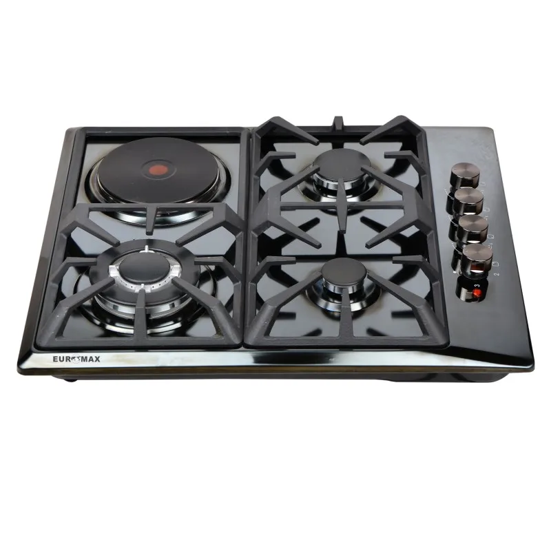 Горячая Распродажа Бытовая газовая плита из нержавеющей стали 3 1 электрическая горелка