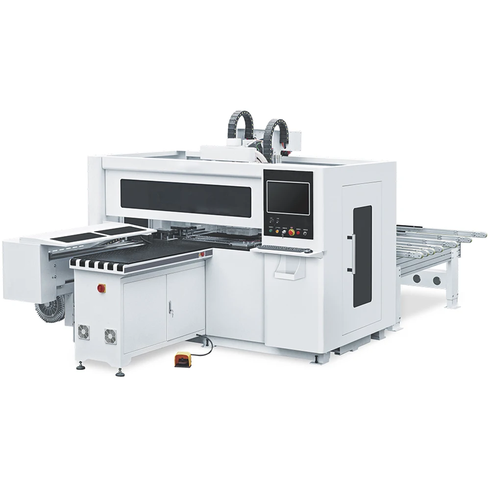 KINGISO automatic CNC six side drilling machine for cabinet woodworking furniture making drilling machine