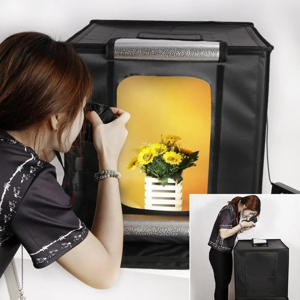 40cm Portable Foldable Photo Studio LED Shooting Cube Tent Light Box
