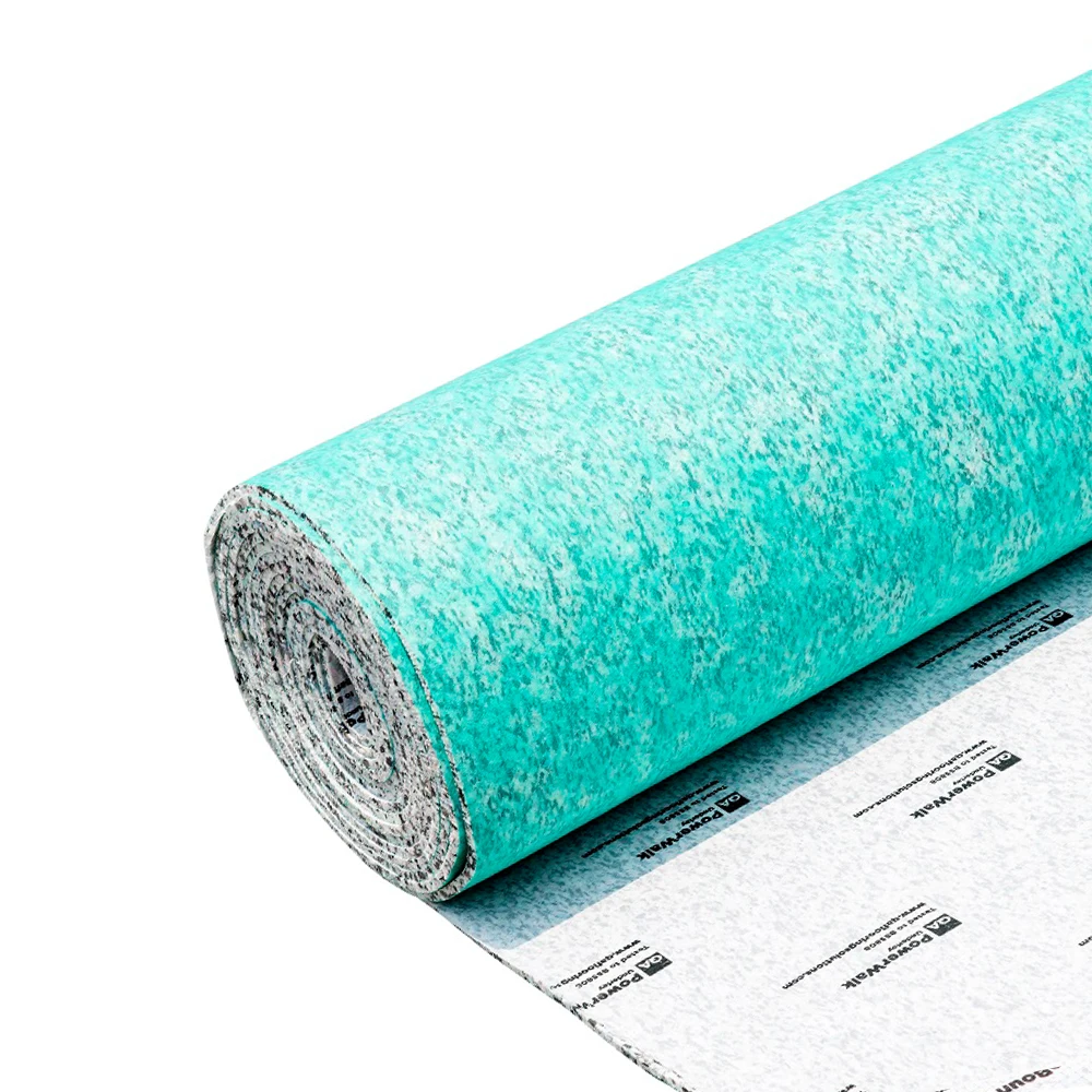 Flame retardant 120 kg/m3 Thickness 8mm Single PE coated hardwood rug padding foam sheets carpet underlayment