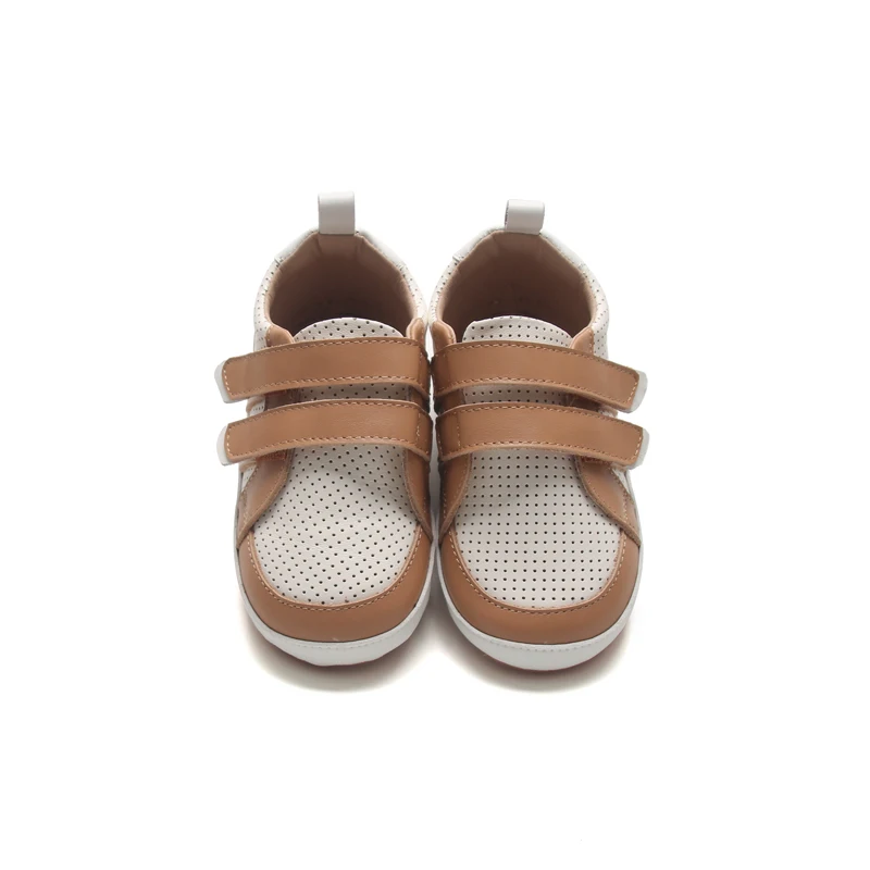 Babyhappy Various Colors Skidproof Wave Rubber Soles Eco-friendly Safety Leather Kids Shoes Casual