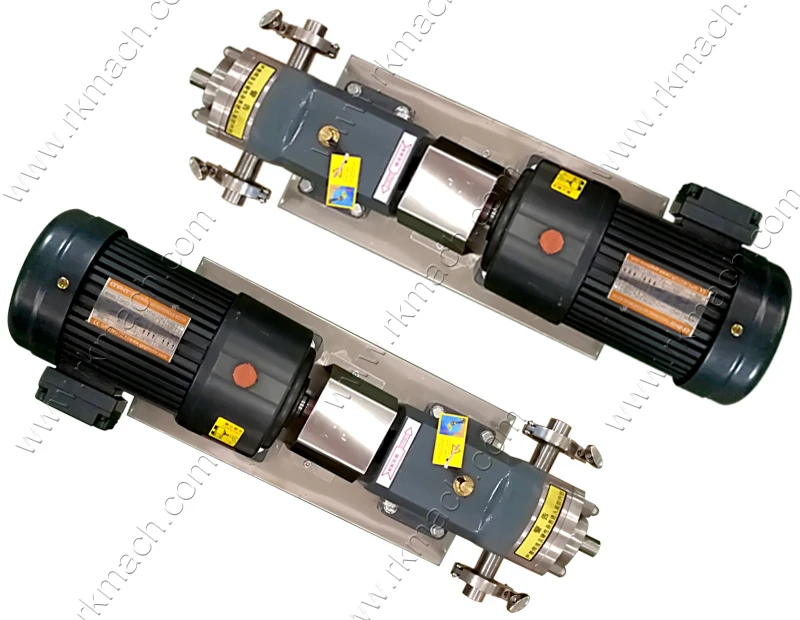 small scale Sanitary lobe pump rotary pump for chocolate paste dosing