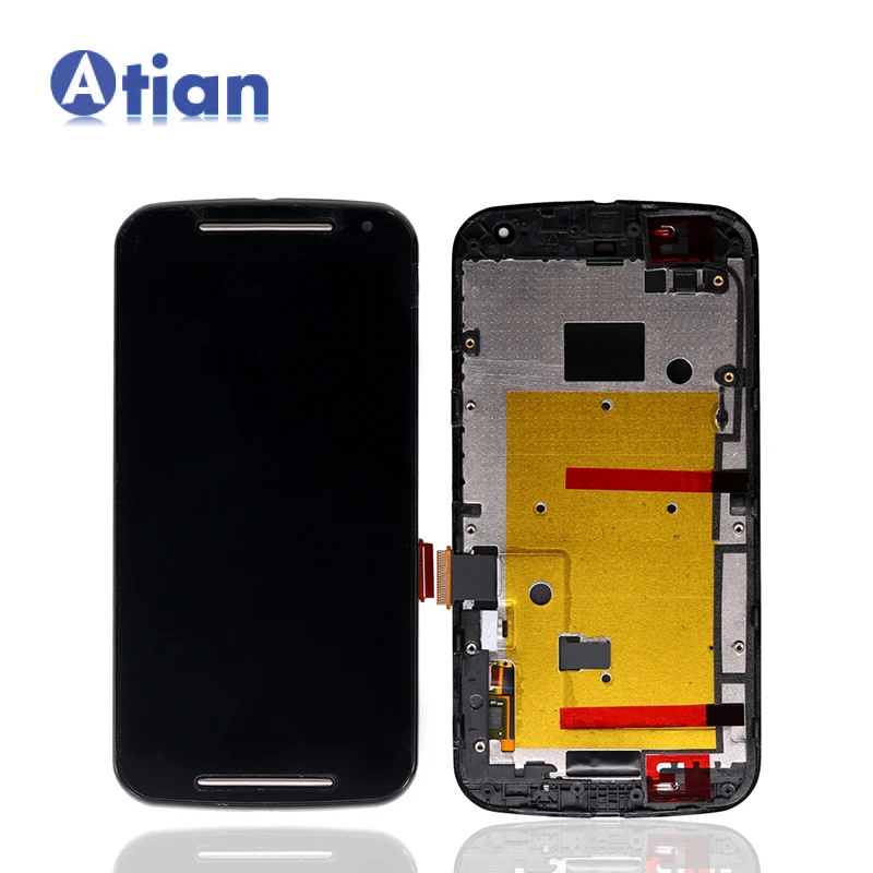 Лидер продаж дисплей для Moto G2 ЖК сенсорный экран планшета с рамки сборки Motorola G 2nd Gen + 1 XT1068