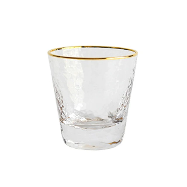 Japanese Style Phnom Penh Hammer Crystal Lead-Free Cup Transparent Glass Drink Cups