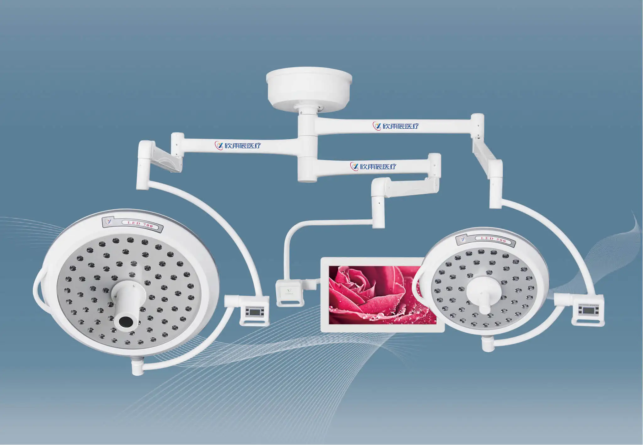surgical lamp with integrated full hd camera double dome led theatre operating light ot light led surgical