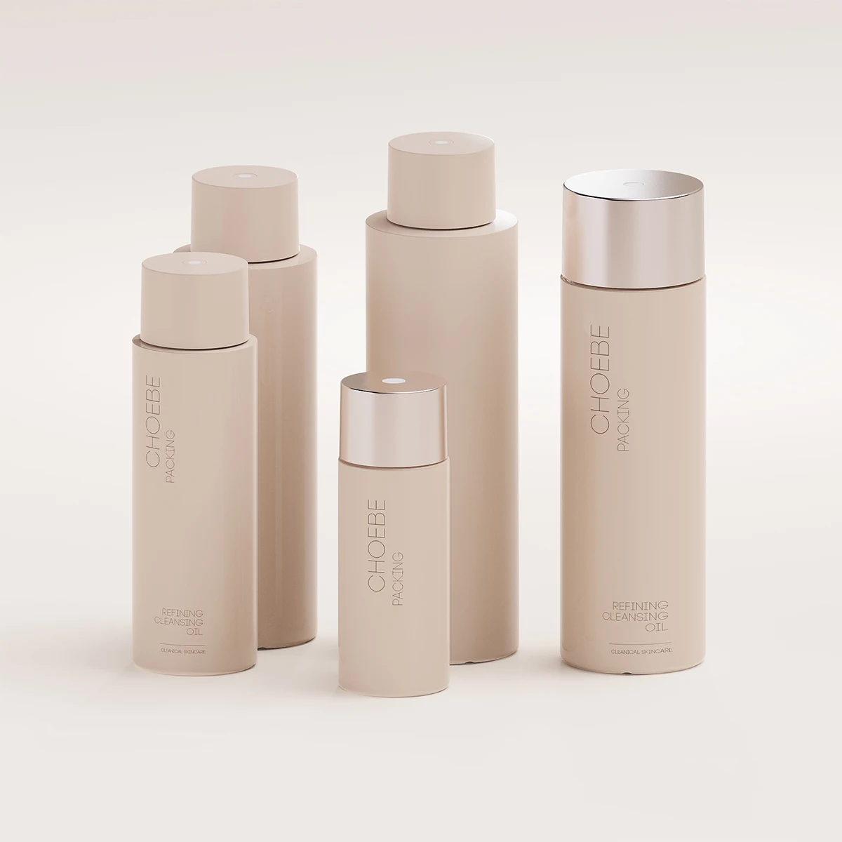 Luxury 3 oz 5 oz 8 oz 10 oz HDPE Soft Touch Squeezable envases Shampoo Body Wash Conditioner Skincare Bottles with Twist Lids
