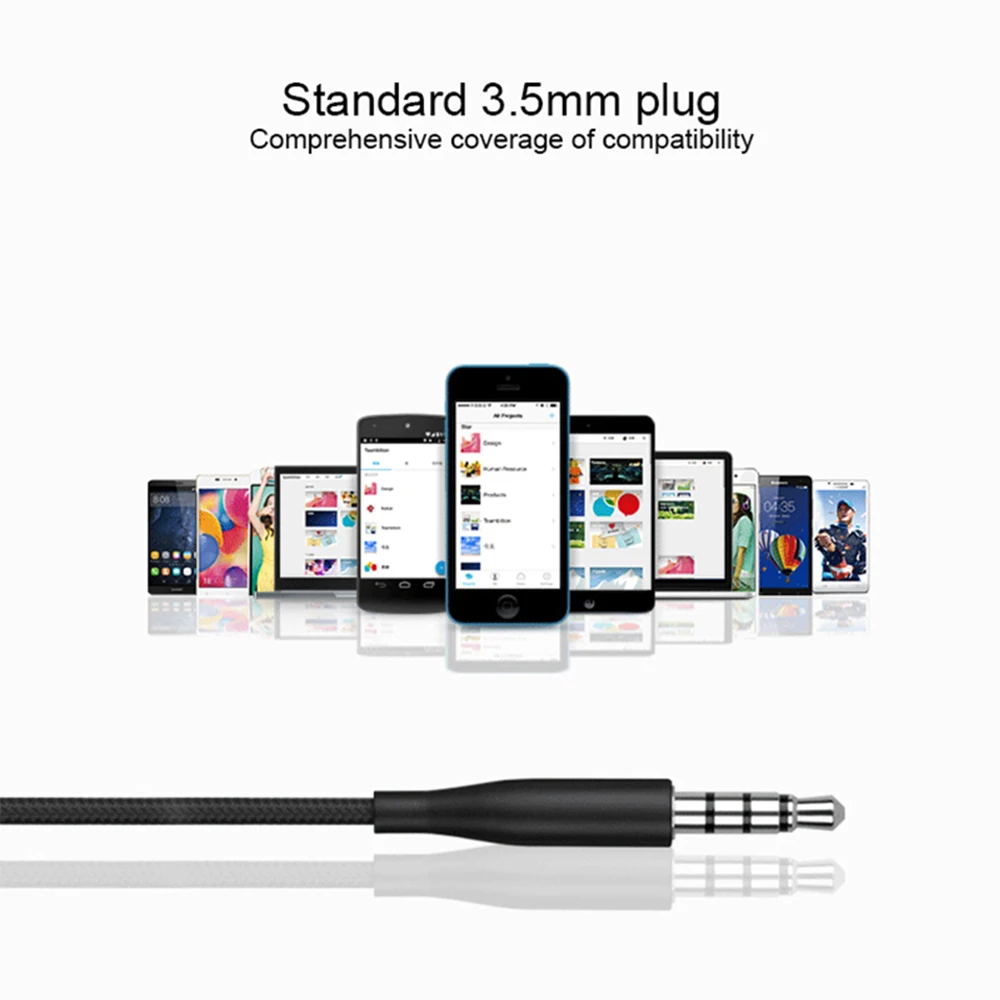 Оптовая продажа наушников 3 5 мм в ухо с микрофоном Проводная гарнитура для Samsung S6 S7 S8