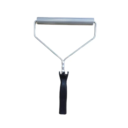 25mm diameter x 125mm aluminum defoaming roller with two sided support