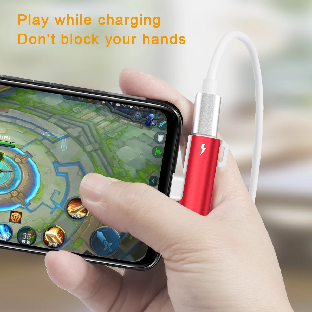 For IOS Audio Cable Adapter Earphone For Lighting to 3.5mm 2 in 1 Headphone Jack Aux Cable Converter For iPhone 7 8 plus X 11 12