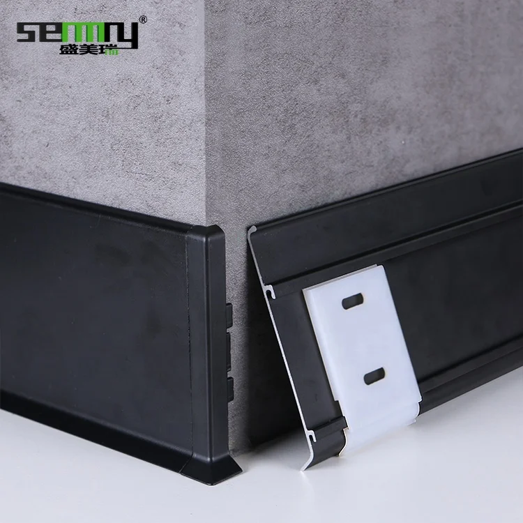 Beautiful colors skirting board Aluminium profile kitchen cabinet baseboard Wall Skirting Board 6063 aluminium skirting board