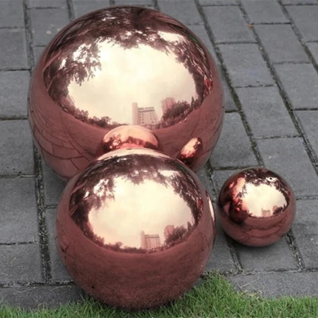 Stainless Steel Hollow Metal Balls for Garden Art and Crafts Elegant Ornaments for Outdoor Decor