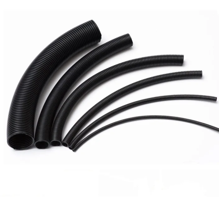 Flexible plastic corrugated tube convoluted tubing split loom tubing