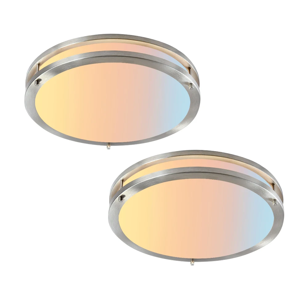 USA Modern Design Double Ring LED Ceiling Lamp 24w Round Shape Double Ring Ceiling Light For Bedroom Living Room