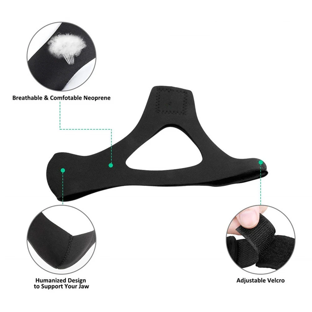 Comfortable Stop sleeping Apnea Jaw Support Anti Snoring Belt chin strap