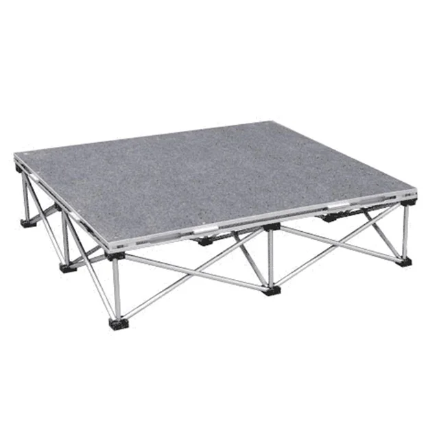 TUV легкие портативные ступени 4 'x 4' со складывающейся ножкой 16 ''для показа мод