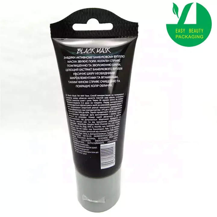 Cosmetic Soft Tube plastic Lotion Containers with hanging hole D35mm acrylic paint tube packaging