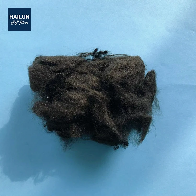 6D white high tenacity PP polypropylene staple fiber for geotextile