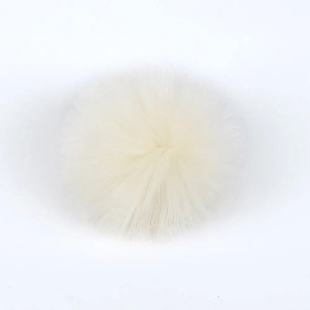 DDA1102 Pure Color Infant Double Ball Warm Hat Kids Baby Winter Faux Raccoon Beanies Toddler Double Pom Pom Knitted Hats Scarf