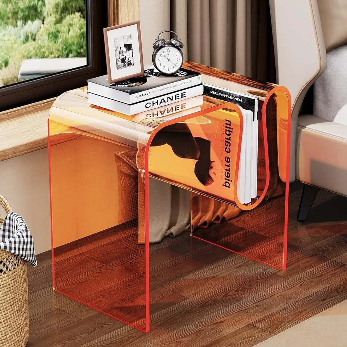 Hot Selling Acrylic Table For Living Room Small Coffee Table Simple Design Coffee Table M Shape