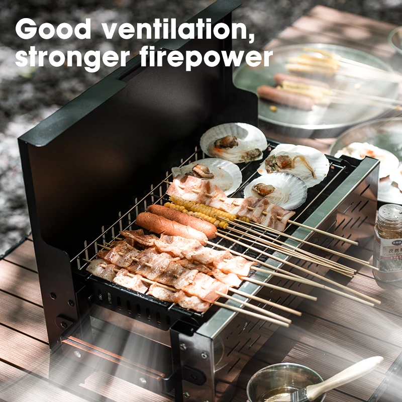 HOMFUL Custom Wholesale Outdoor Barbecue Grill Portable Lightweight Camping Charcoal Bbq Grills