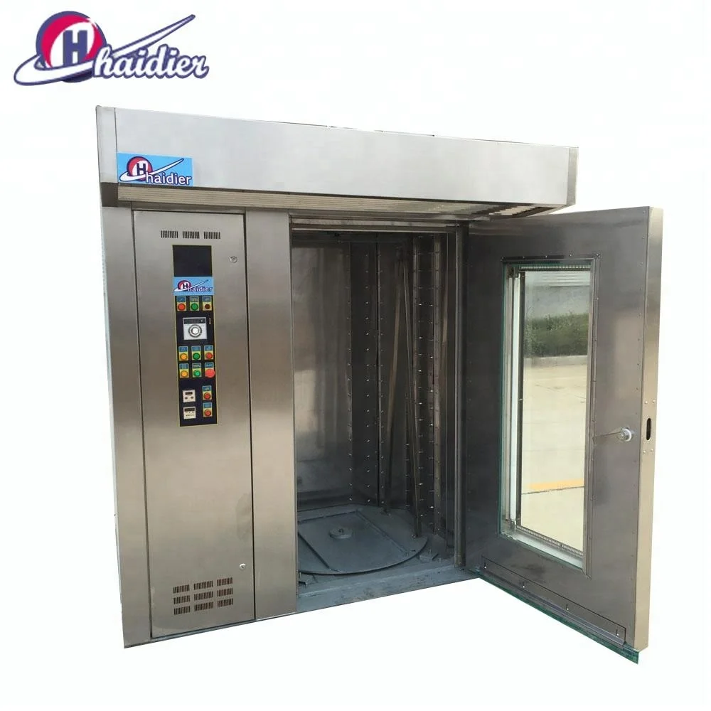 Professional bakery rotary rack oven come as electric gas and diesel  for bakery food factory