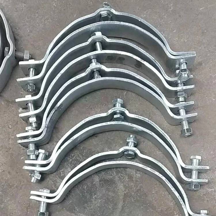 Pole Line Hardware Galvanized Mounting Clamp Adapter  Hot dip galvanized pole clamp CA type pole bracket