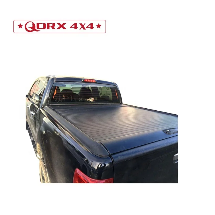 Retractable Tonneau  Cover 4X4 Aluminum Roller Lid With Lock for Navara NP300 double cab pick up car