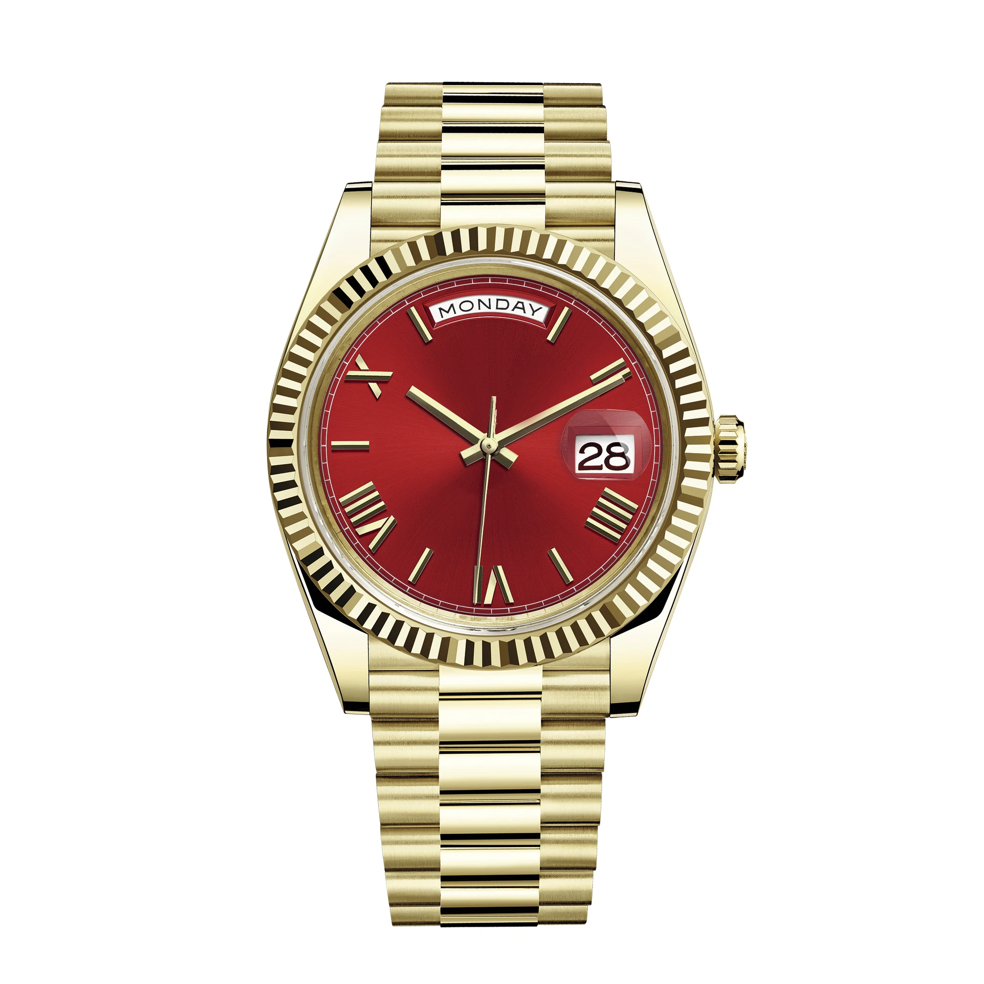 Fashion Factory Wholesale Man Watch with Double Complete Calendar Week Display Men Quartz Watches 3ATM Waterproof Wristwatches