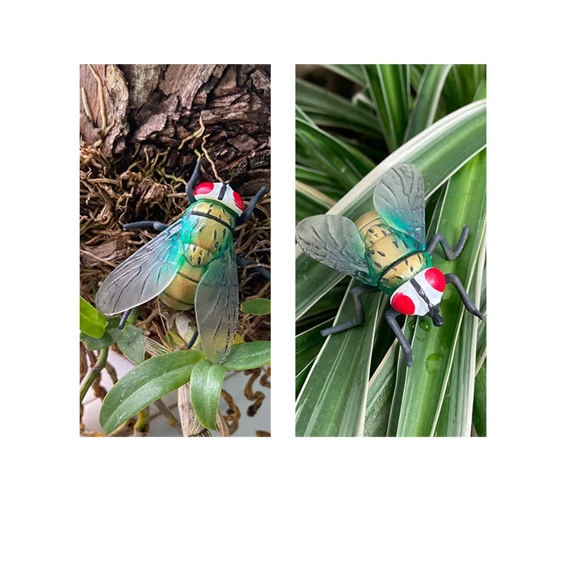 Wholesale Solid PVC Simulation Model Fly Bug Insect Figurines Animal Figurines Toys