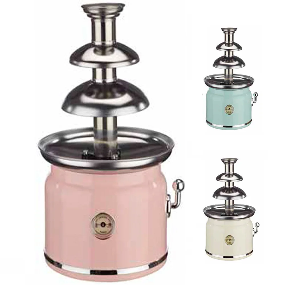 2021 New Electric 3-Tier Stainless Steel Chocolate Fountain Chocolatemelting pot chocolate fountain machine commercial