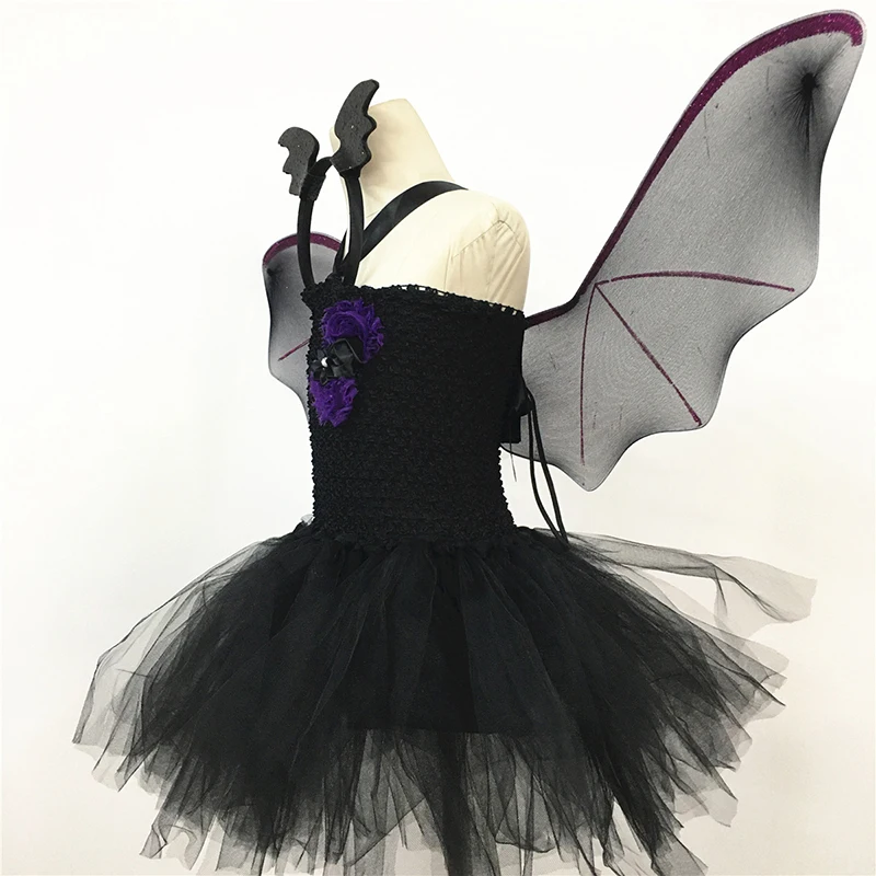 wholesale Children autumn and winter dress bat wing net gauze performance