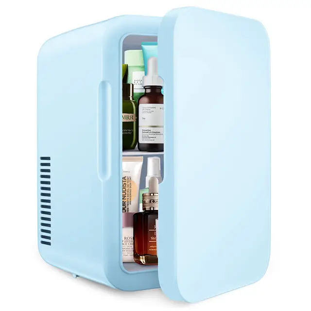 Custom Cute 6 Litre Frigo Mini Table Top Cosmetics Office Fridge Make Up Small Skincare Beauty Refrigerator For Bedroom Portable