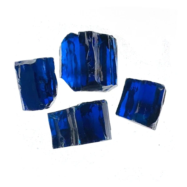 Wholesale Price Dark Aquamarine Color Raw Cubic Zirconia Material