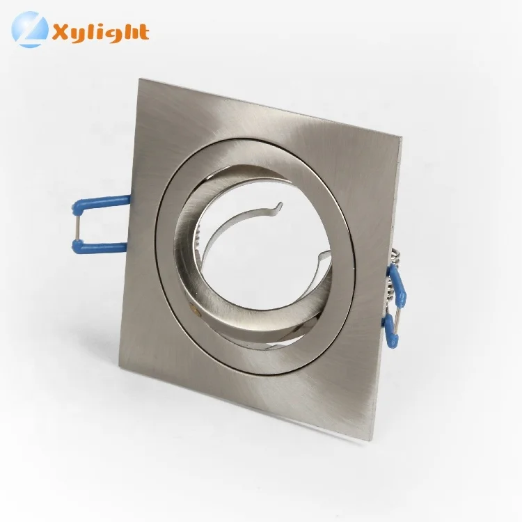 
Recessed led office light square mr16 gu10 cob smd cut size 80mm led ceilling downlight housing fixture 