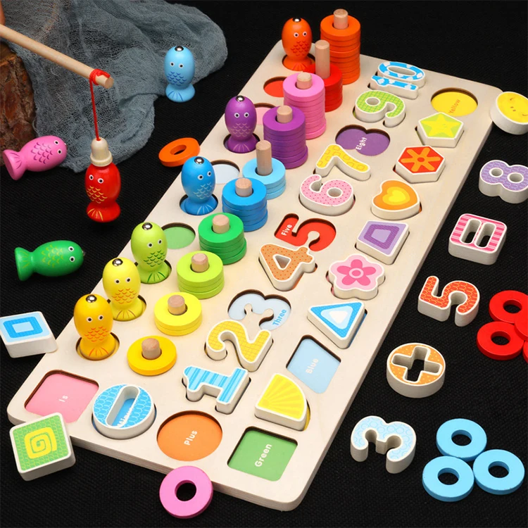 new arrival montessori kids wooden jigsaw puzzle board for education
