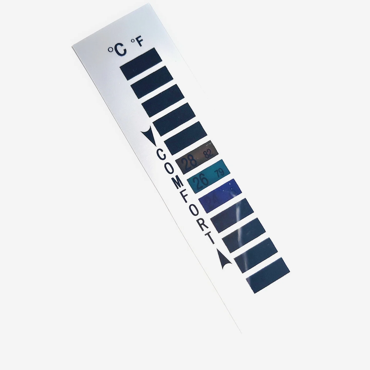 Hot Selling Soft Film Thermometer Strip 16-38C Liquid Crystal Clothing Thermometer