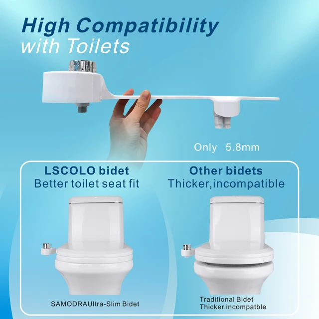 New Design non electric bidet toilet attachment toilet bidet attach  Cold Water Combined Toilet and Bidet Attachable