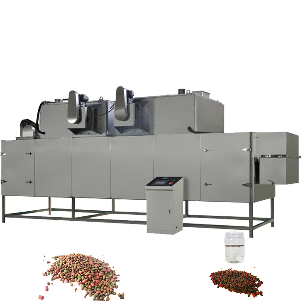 Floating Fish Feed Extrusion Production Line Animal Feed Puffed Food Machine