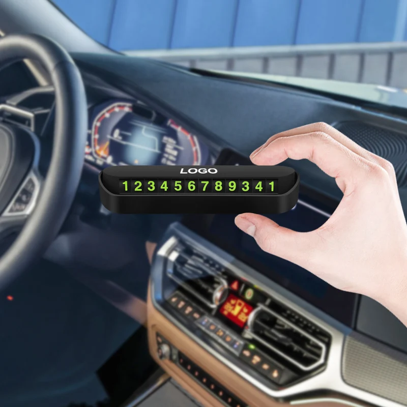 ABS Temporary Car Parking Card Adsorbed Luminous Hidden For Geely Atlas SUV Boyue Borui Coolray Emgrand NL3 EX7 X7 EC7 GX7 GT G