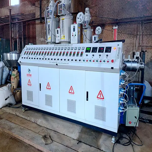 Three Layers HDPE Plastic Corrugated Pipe Machines