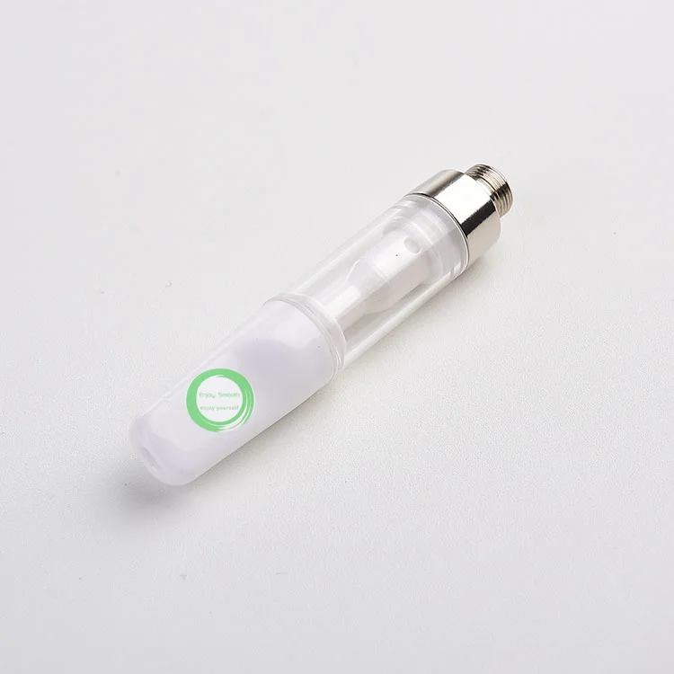 
Large Clouds No Leak Ceramic Cartridge Design 1.0ml Full Pure Ceramic Cartridge Optimized For High Viscosity Concentrates 