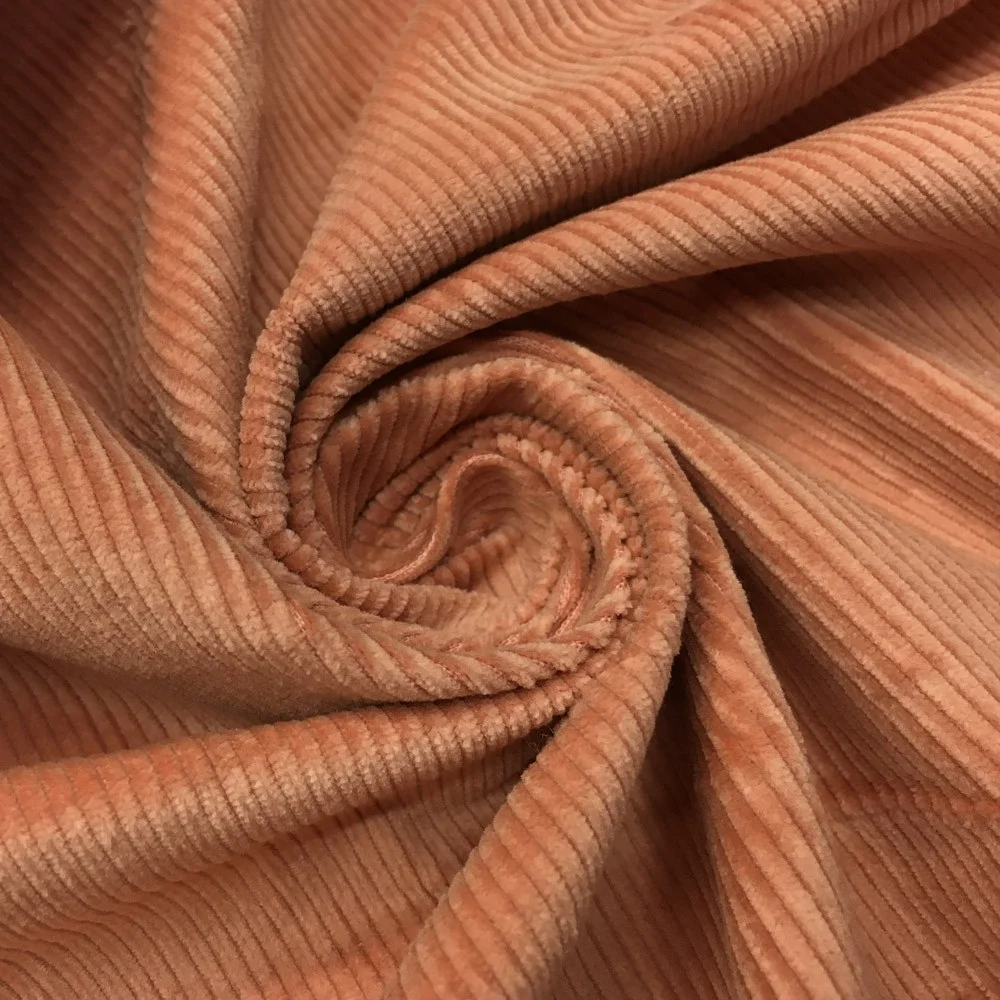 Wholesale 100% Cotton Woven Corduroy Fabric for Garment Bag Hat Home Textile Customize Gsm Logo