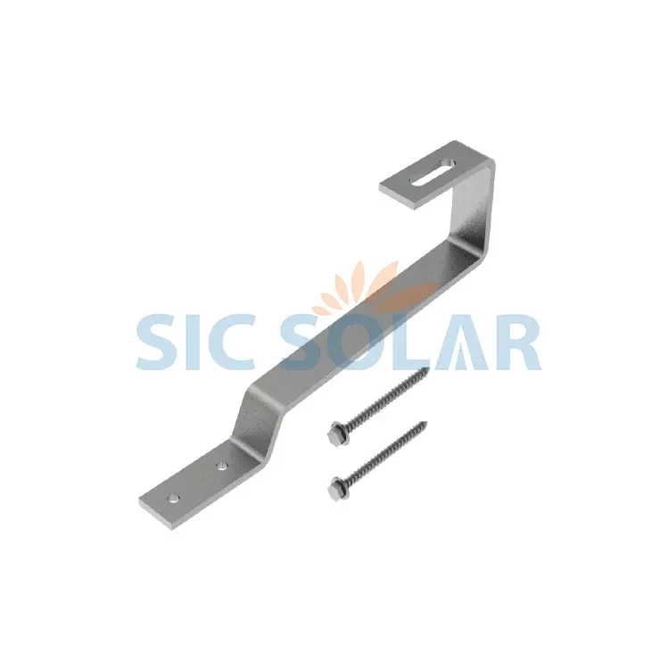 stainless steel Flat Tile Roof Solar Hook For Solar PV Panel Mounting system
